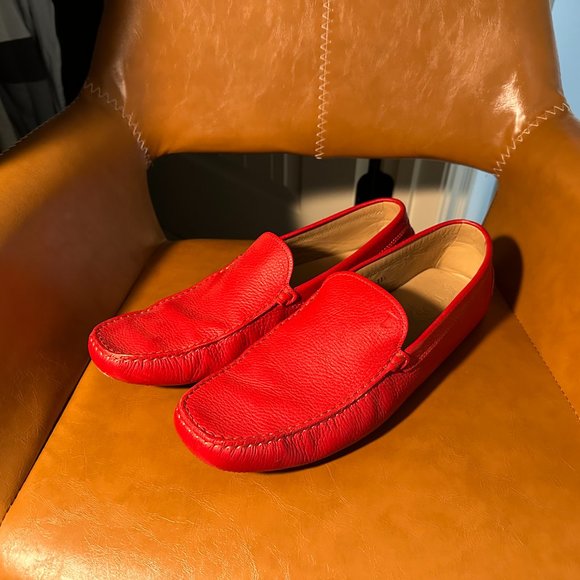 Red Tod\'s Loafers